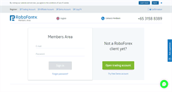 Desktop Screenshot of my.roboforex.com