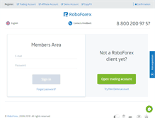 Tablet Screenshot of my.roboforex.ru